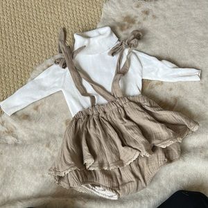 Euro brand- Girls suspender dress and shirts